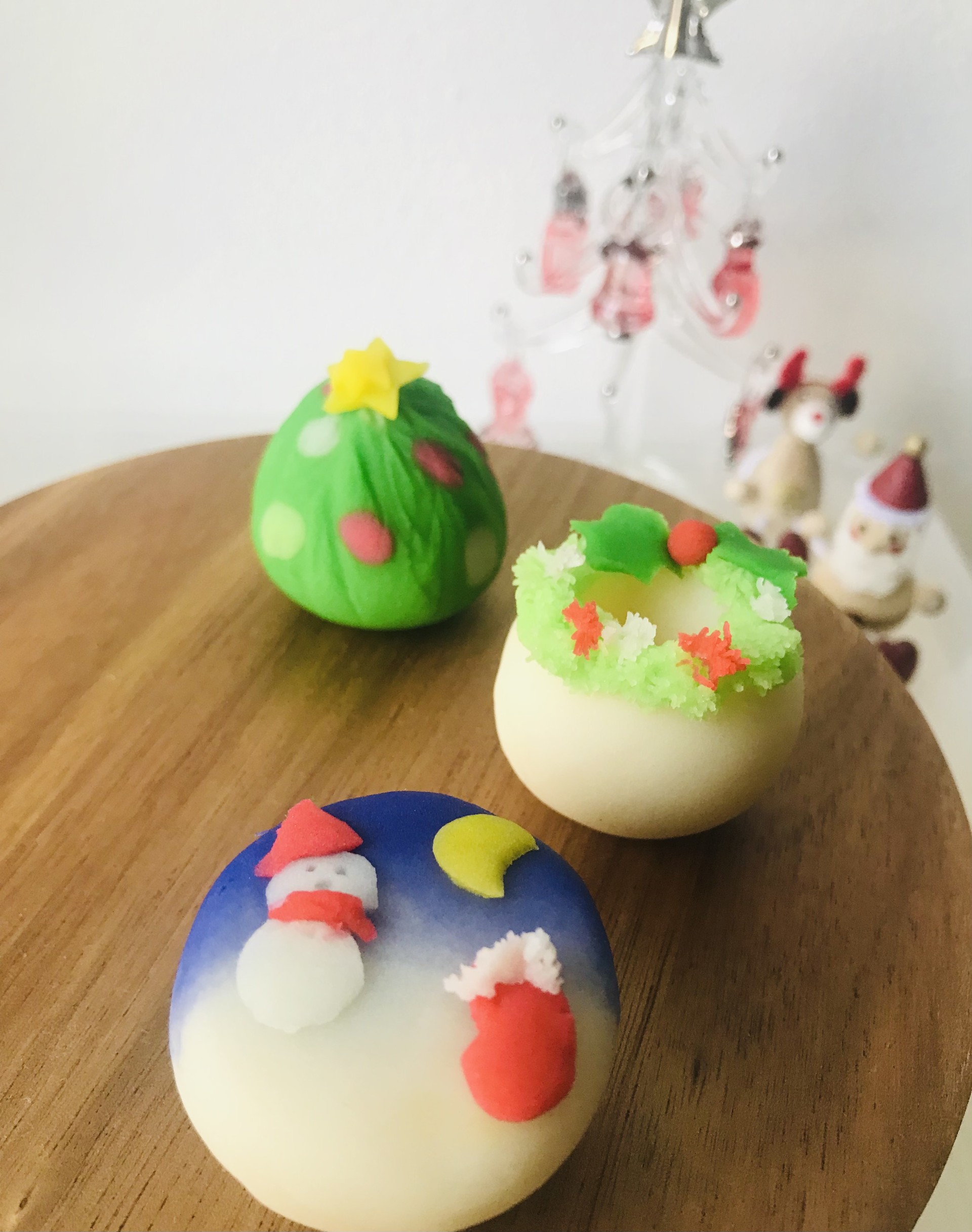 クリスマス練りきり　②