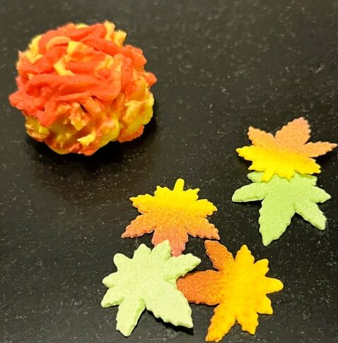 10月和菓子紅葉