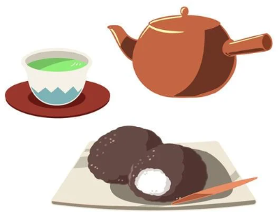 日本茶とお菓子